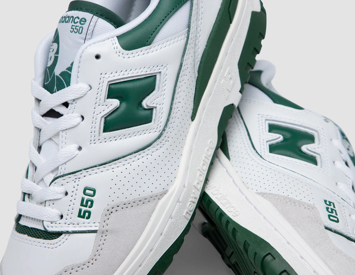 New Balance BB550WT1 White / Forest Green