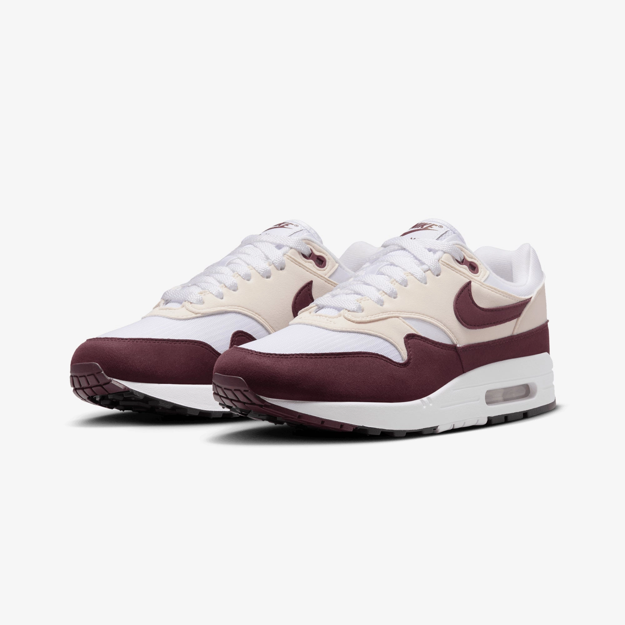 NIKE | AIR MAX 1 { WHITE/NIGHT MAROON-PHANTOM-BLACK