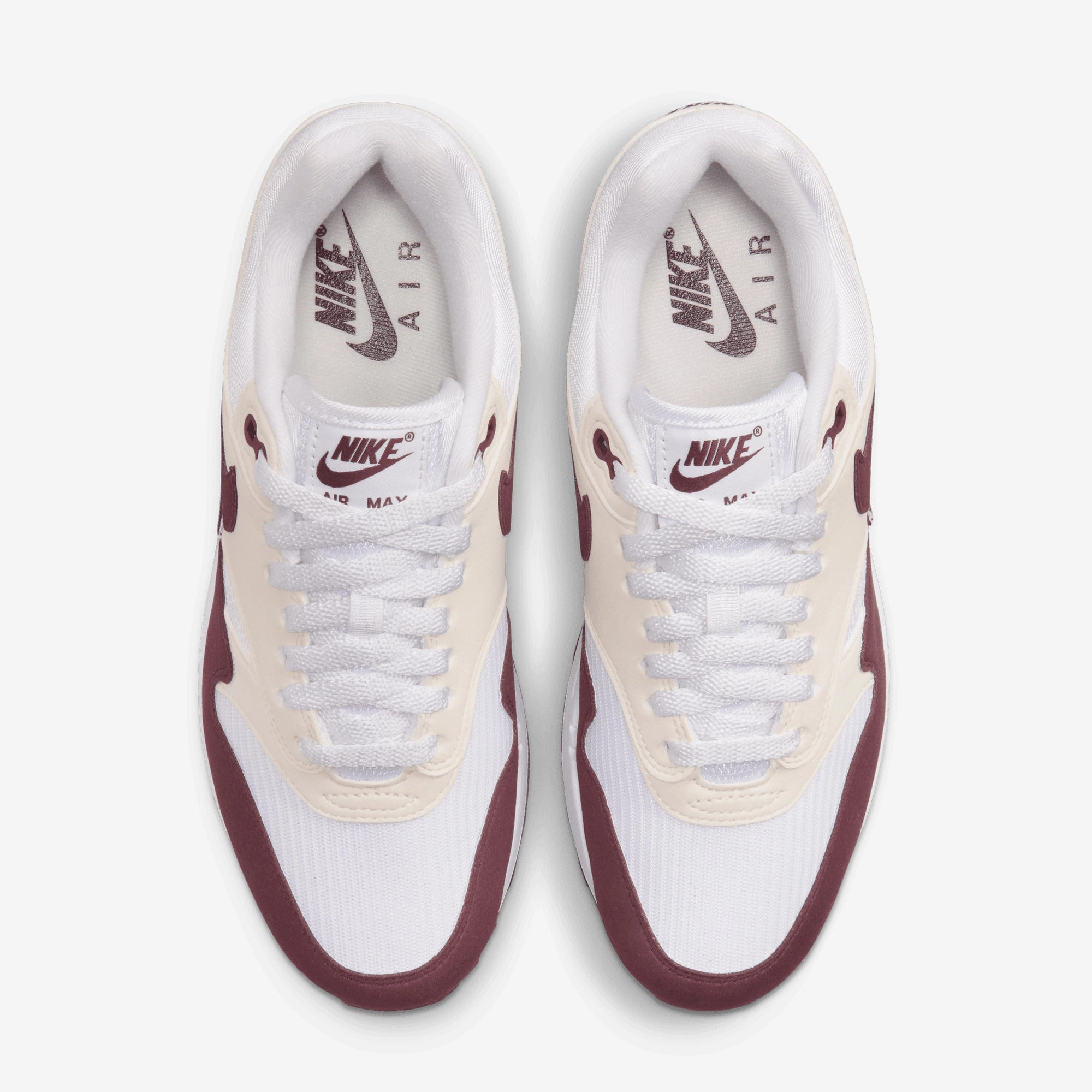 NIKE | AIR MAX 1 { WHITE/NIGHT MAROON-PHANTOM-BLACK