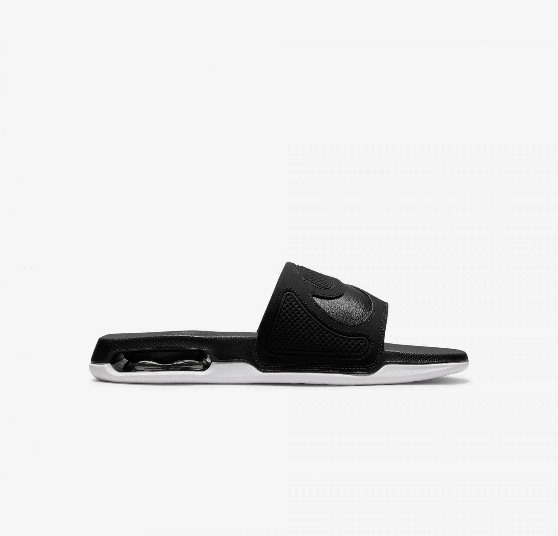 Nike | AIR MAX CIRRO SLIDE  { BLACK METALLIC SILVER