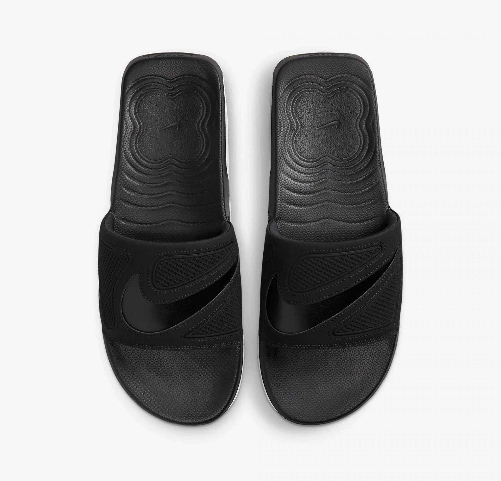 Nike | AIR MAX CIRRO SLIDE  { BLACK METALLIC SILVER