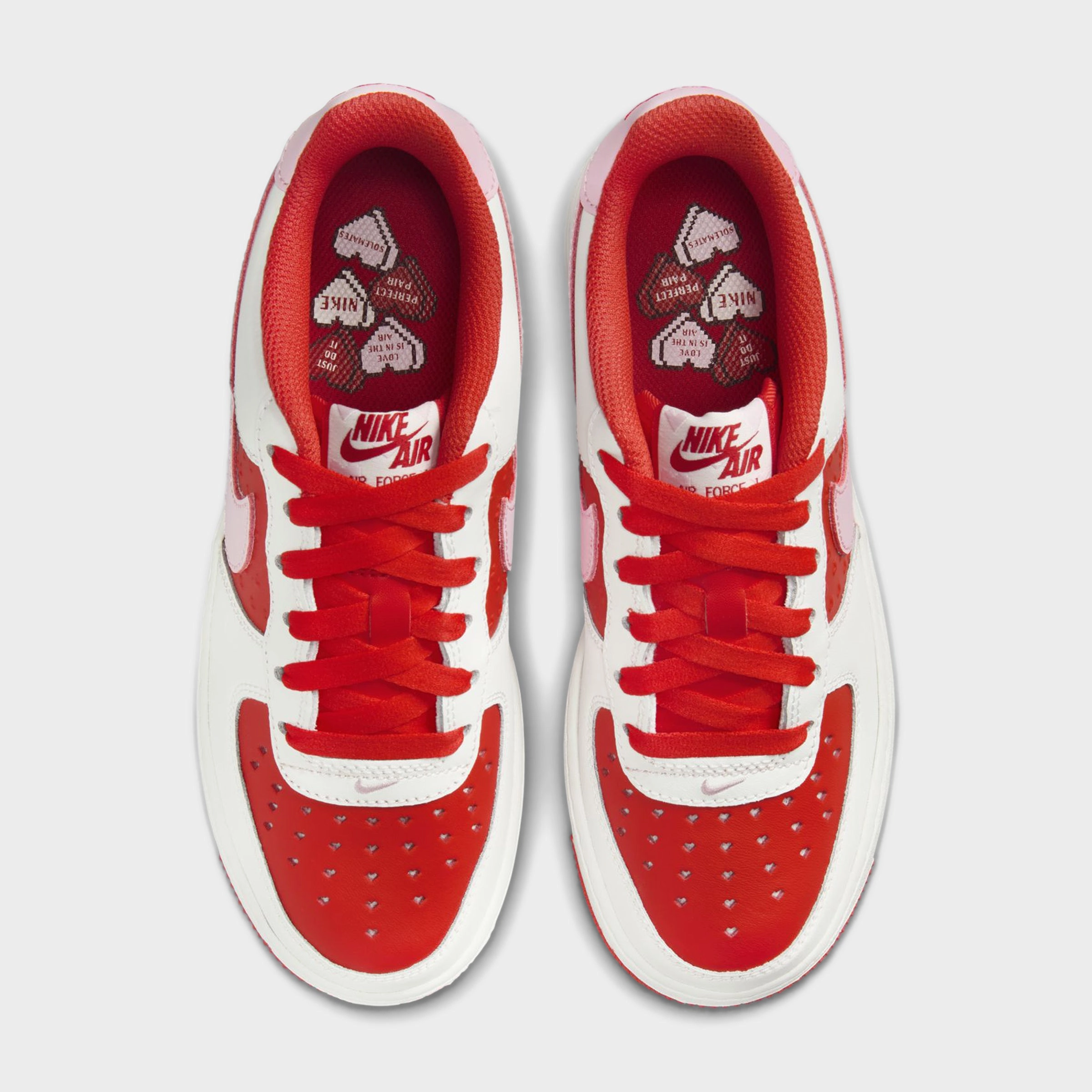 Nike Air Force 1 GS Summit White / Pink Foam - Light Crimson