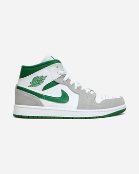 NIKE AIR JORDAN1 MID SE GREY GREEN (NEW)