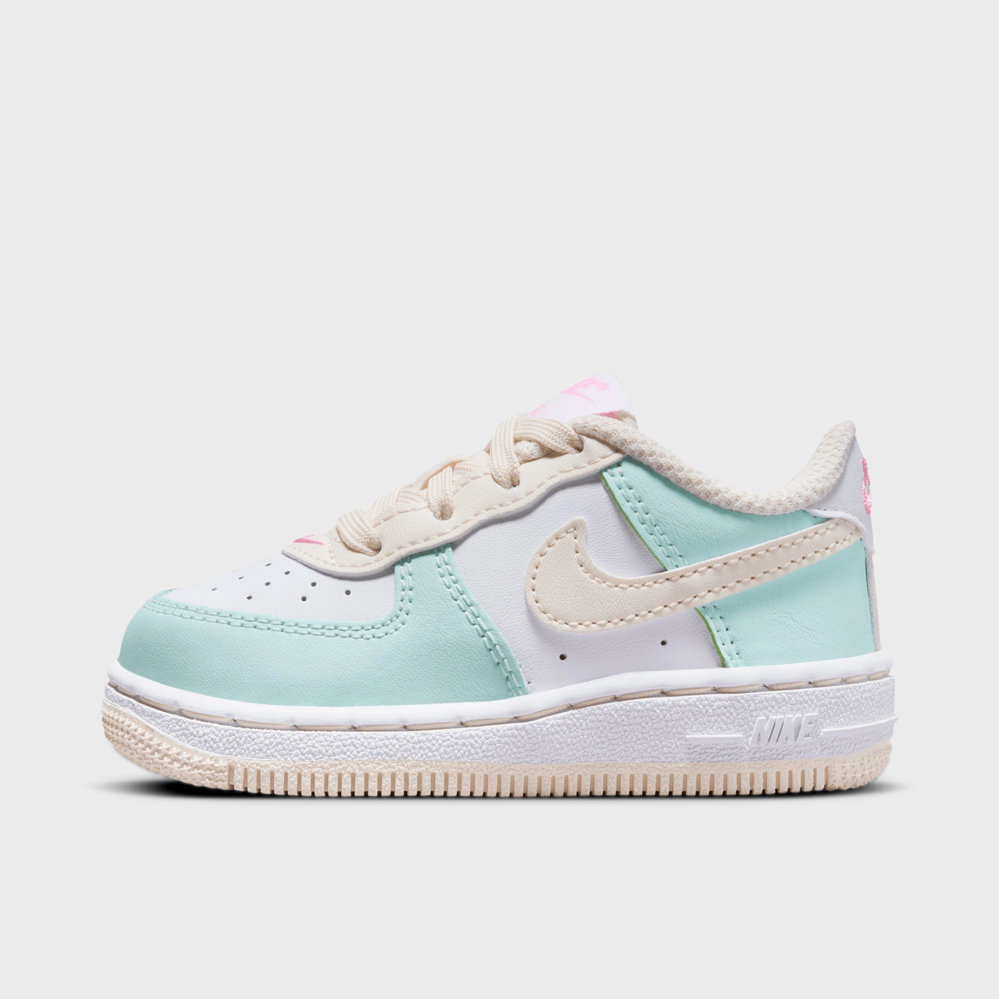 Nike Force 1 Low TD Jade Ice / Guava Ice - White