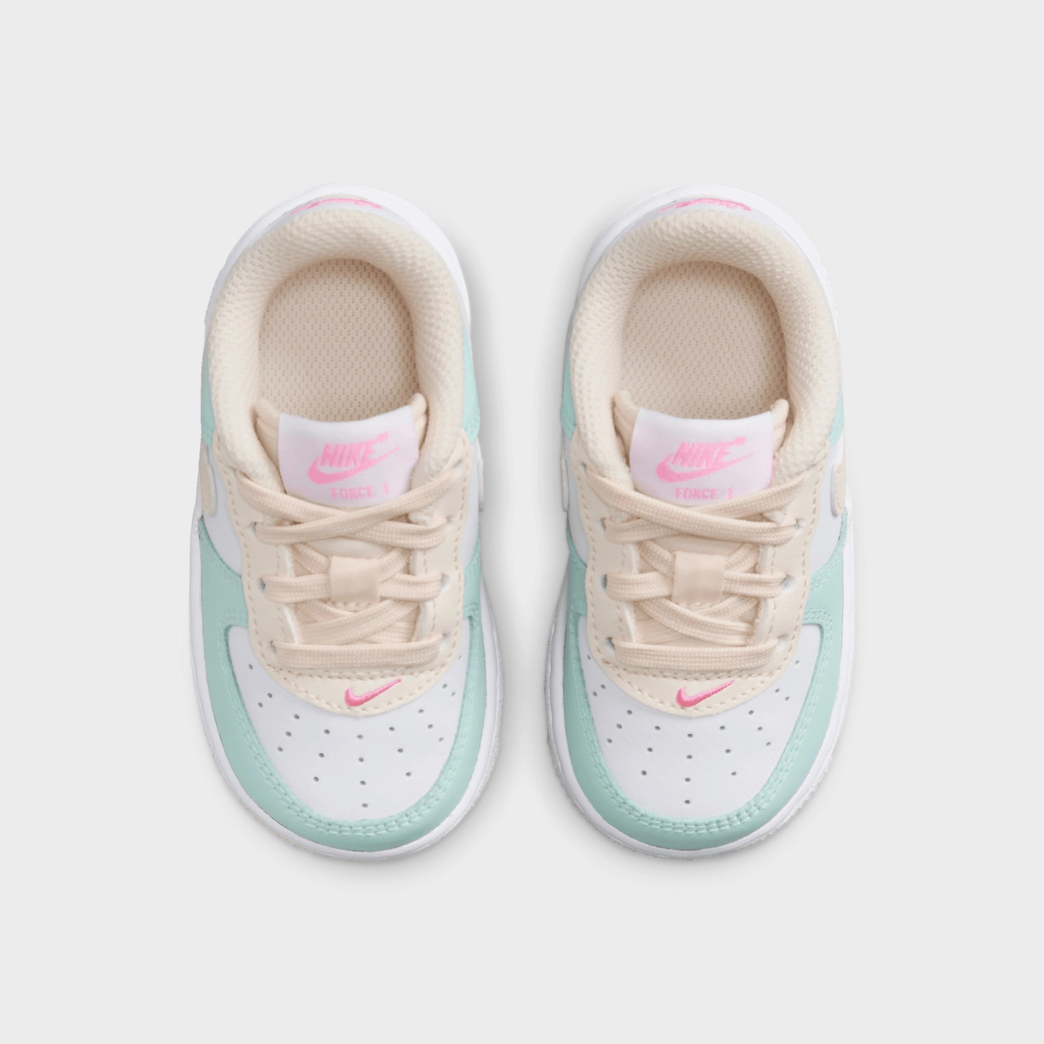 Nike Force 1 Low TD Jade Ice / Guava Ice - White