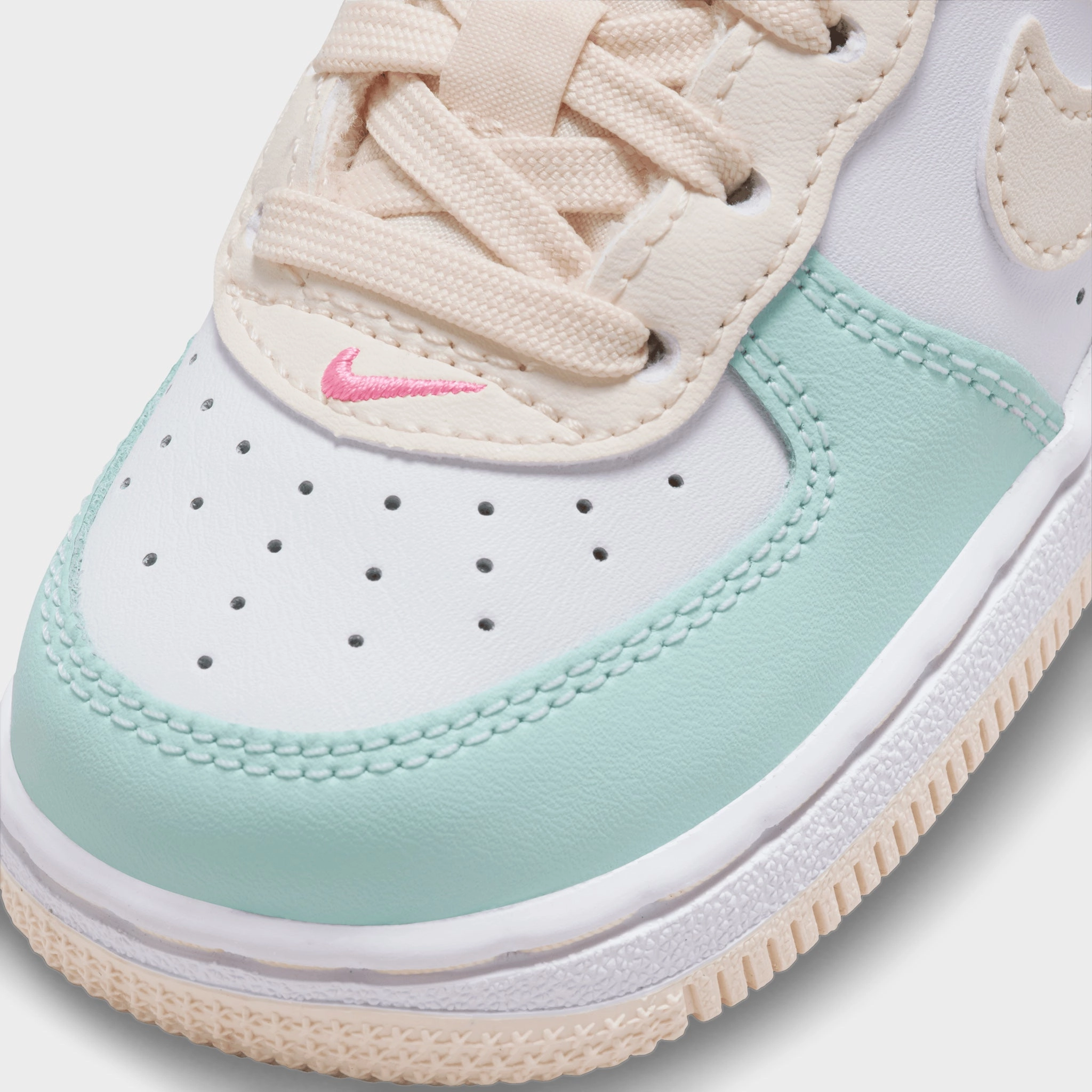 Nike Force 1 Low TD Jade Ice / Guava Ice - White