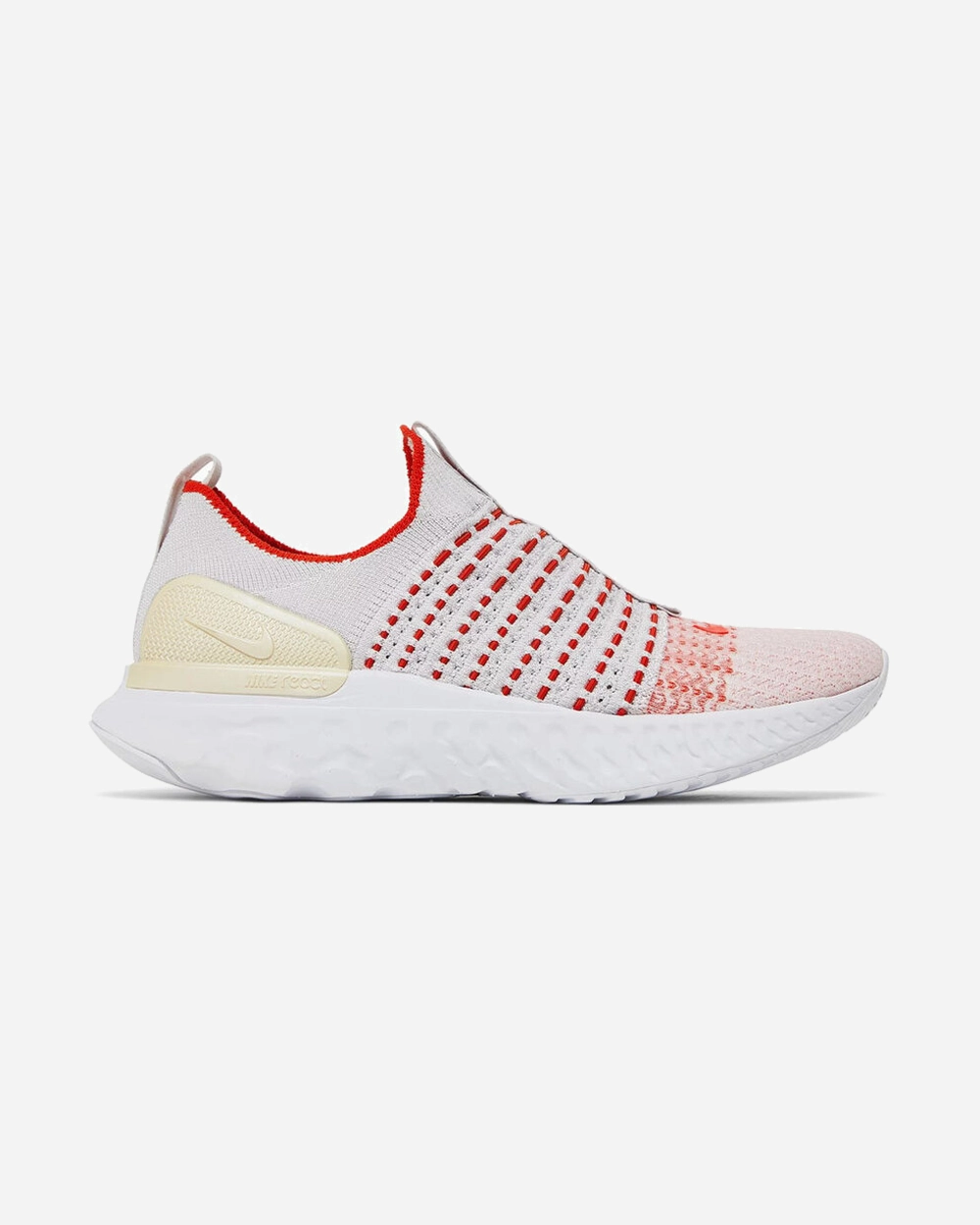 NIKE REACT PHANTOM RUN FLYKNIT 2 VAST GREY FIRE PINK TEAM ORANGE