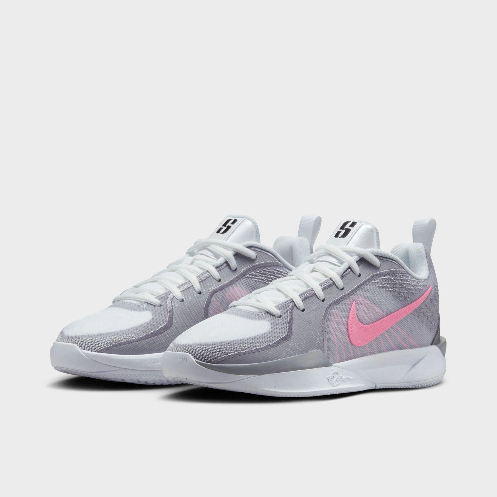 Nike Sabrina 2 GS White / Pinksicle - Cement Grey