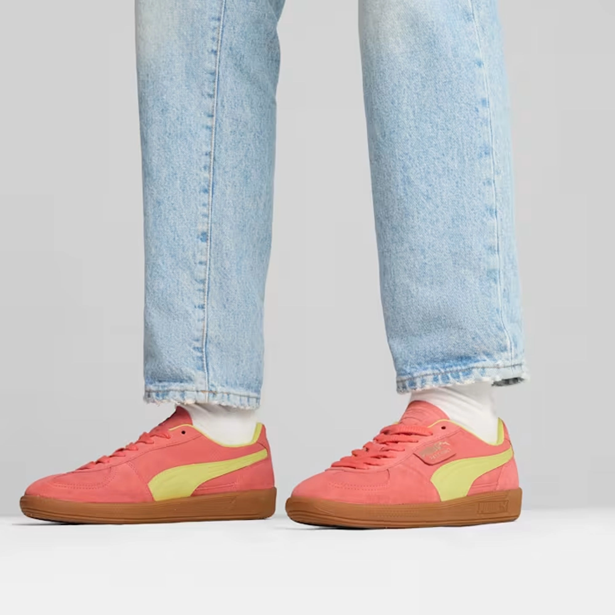 PUMA | PALERMO { SALMON/LIME SHEEN-GUM