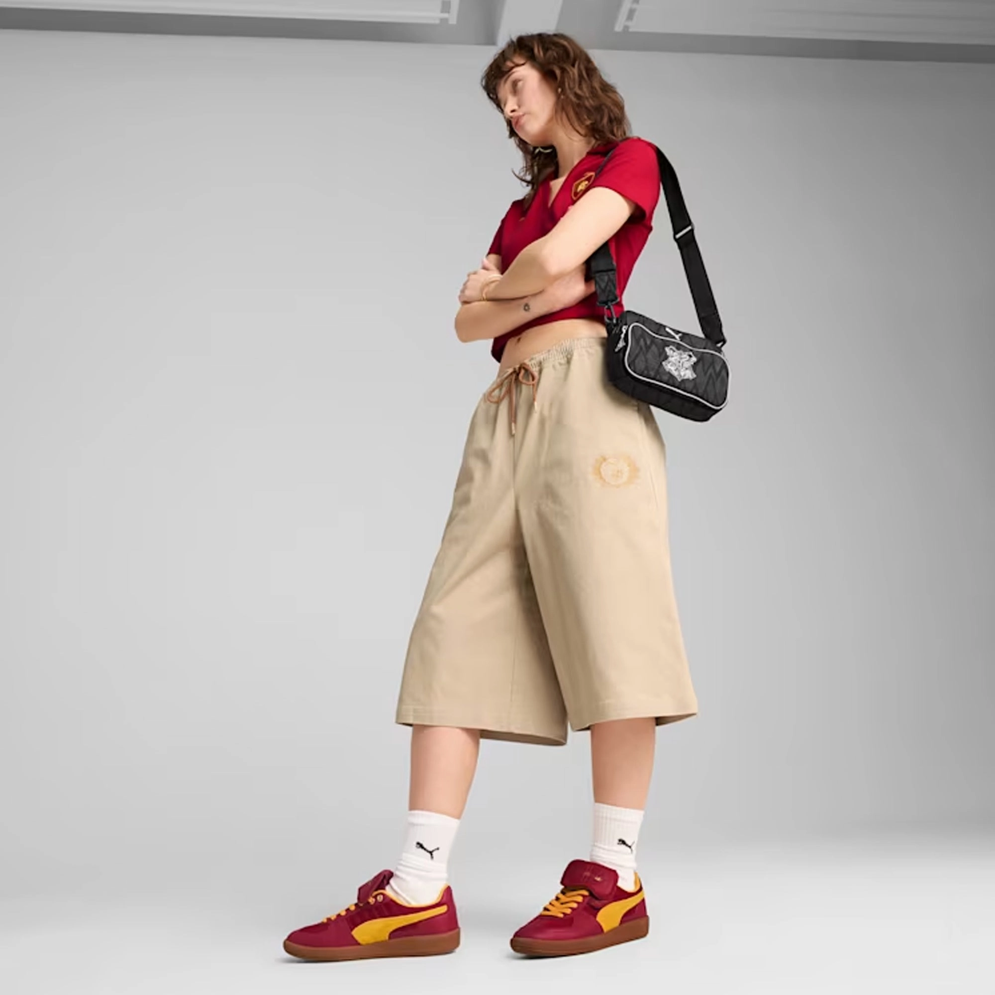 PUMA | x HARRY POTTER PALERMO HAIRY SUEDE FORMSTRIP { DARK CRIMSON-YELLOW SIZZLE