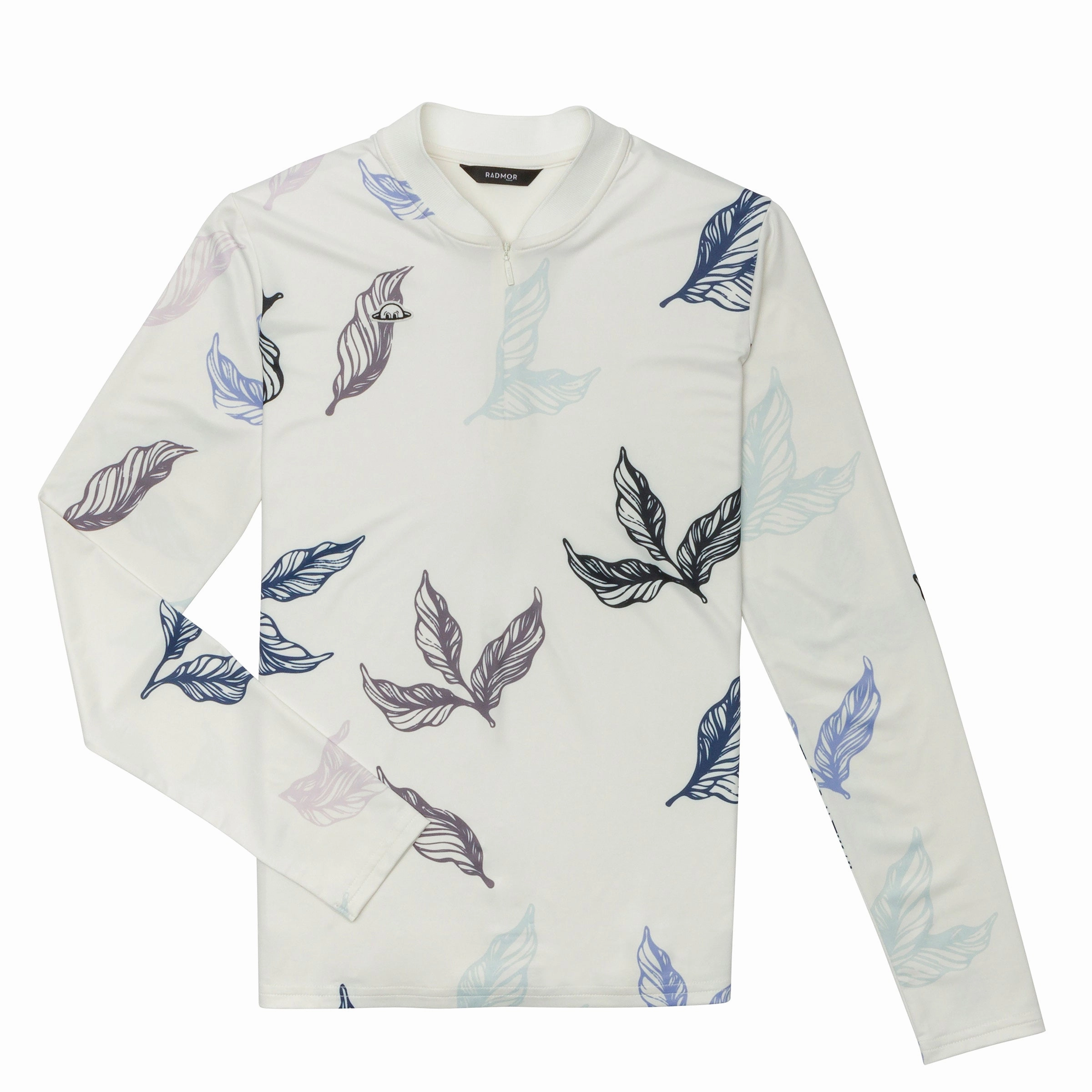 RADMOR Olivia Recycled Windfall Long Sleeve - Snow White/Wisteria