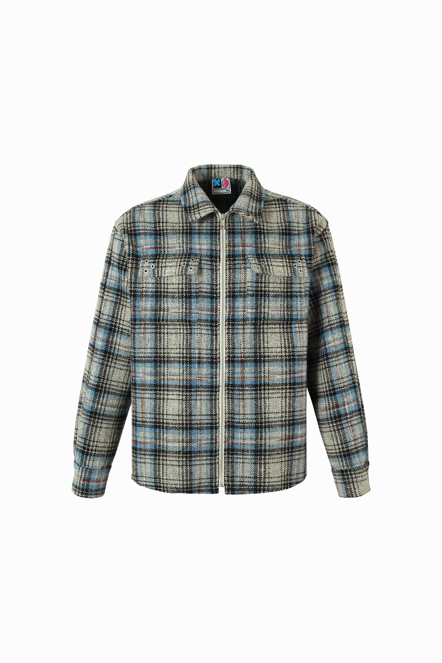 Raw Edge Deconstructed Plaid Shirt