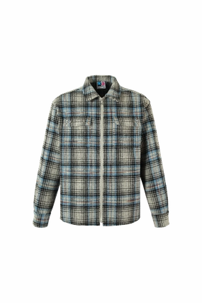 Raw Edge Deconstructed Plaid Shirt