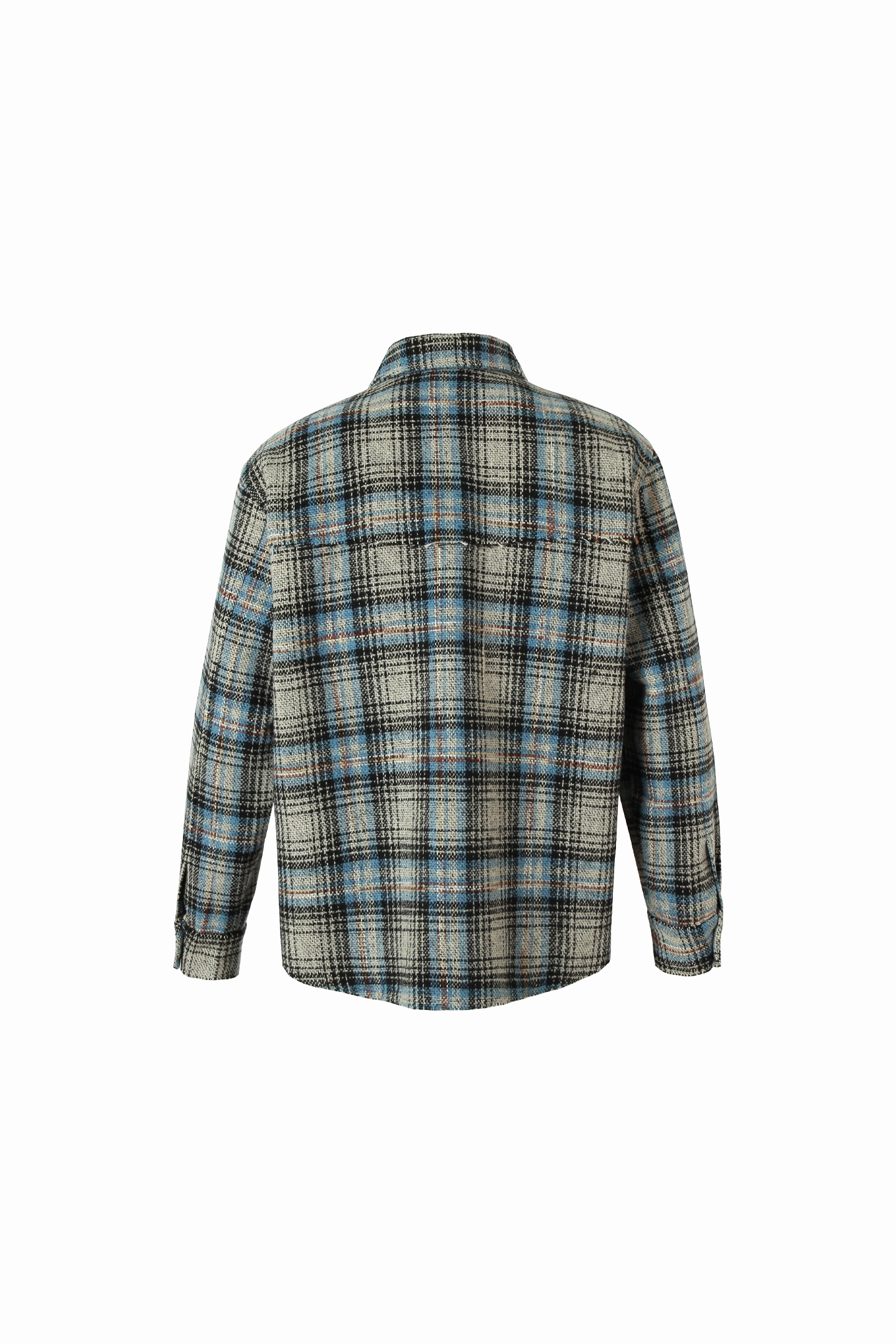 Raw Edge Deconstructed Plaid Shirt