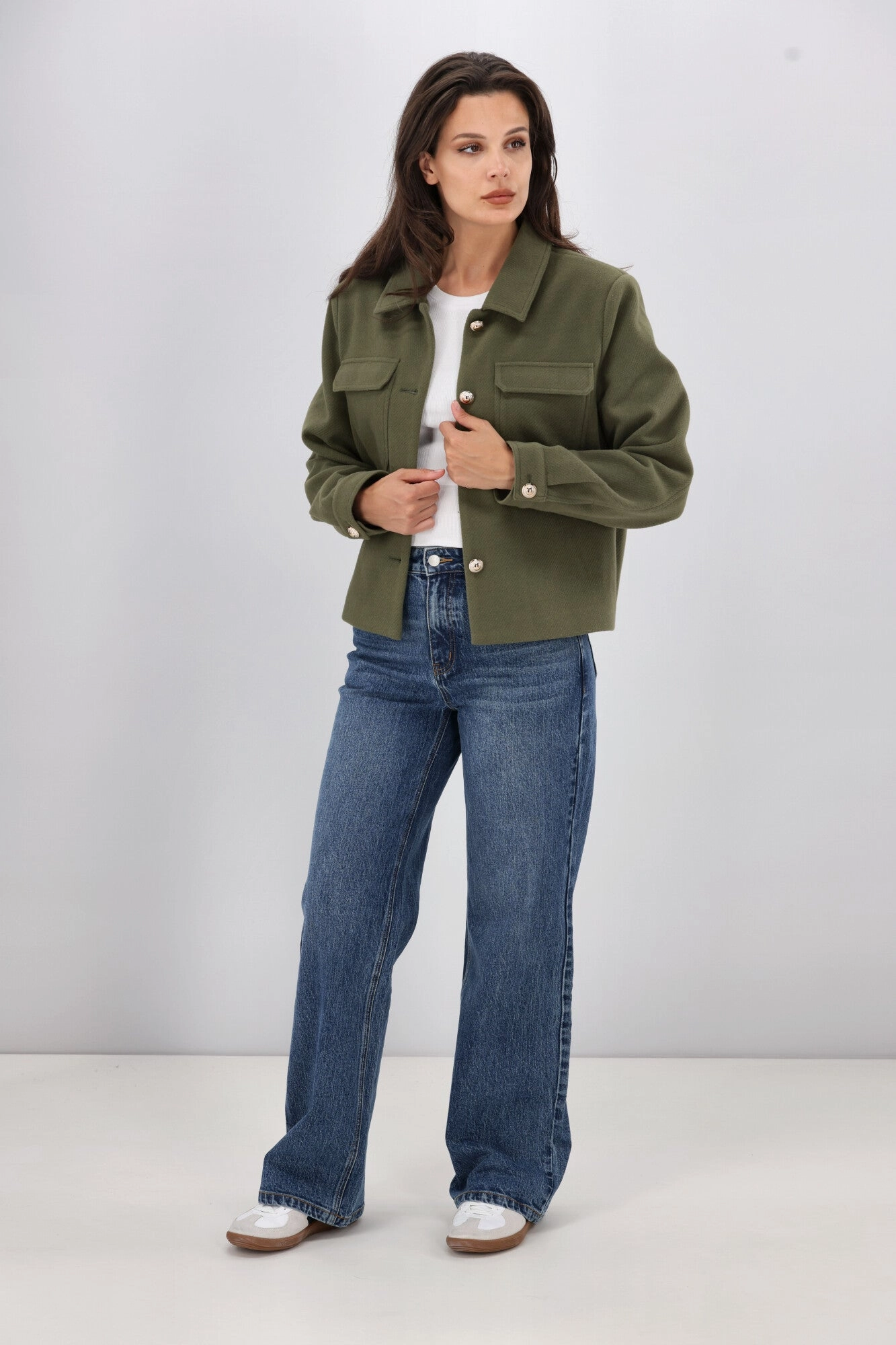 Shine On Label Chapel Classic Wide Leg Jeans Indigo