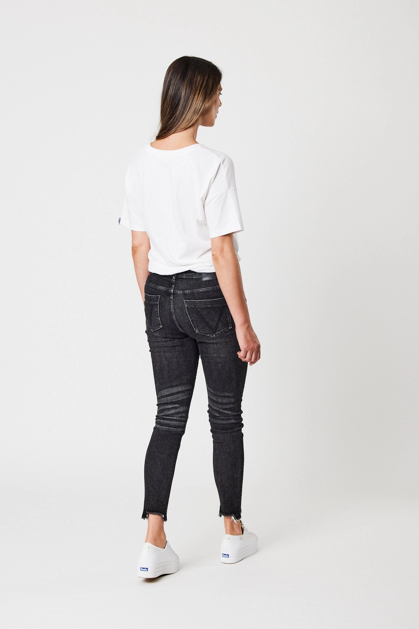 Shine On Label Smith Washed Black Skinny jean