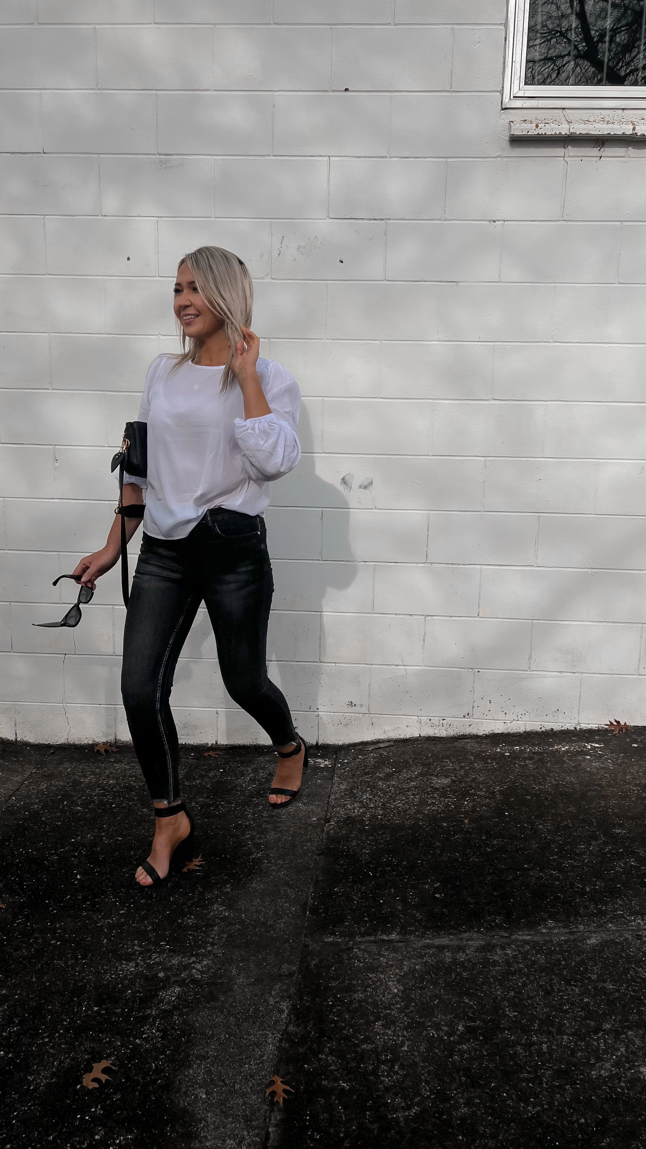 Shine On Label Smith Washed Black Skinny jean