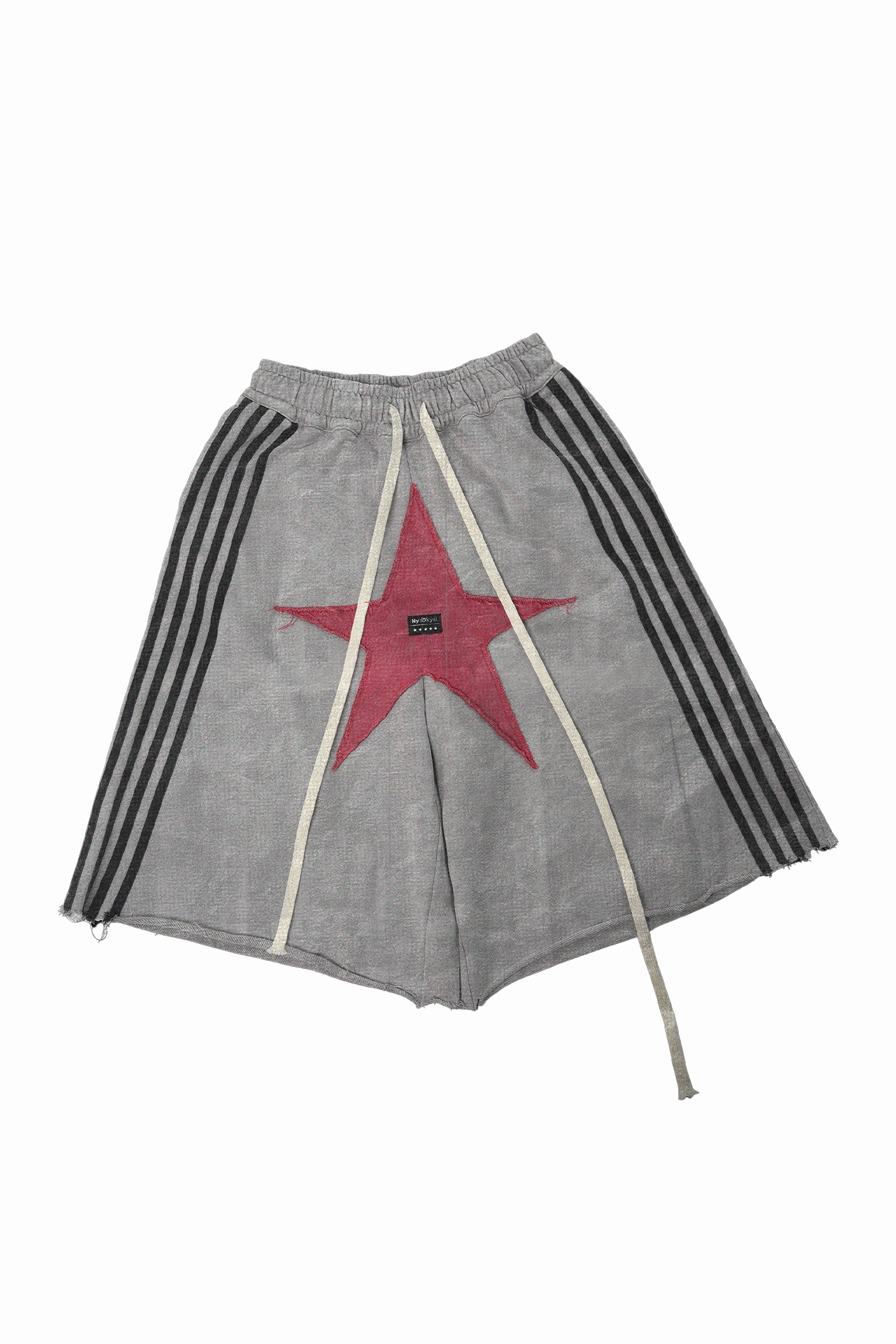 Star Patch Raw Edge Sweatpants
