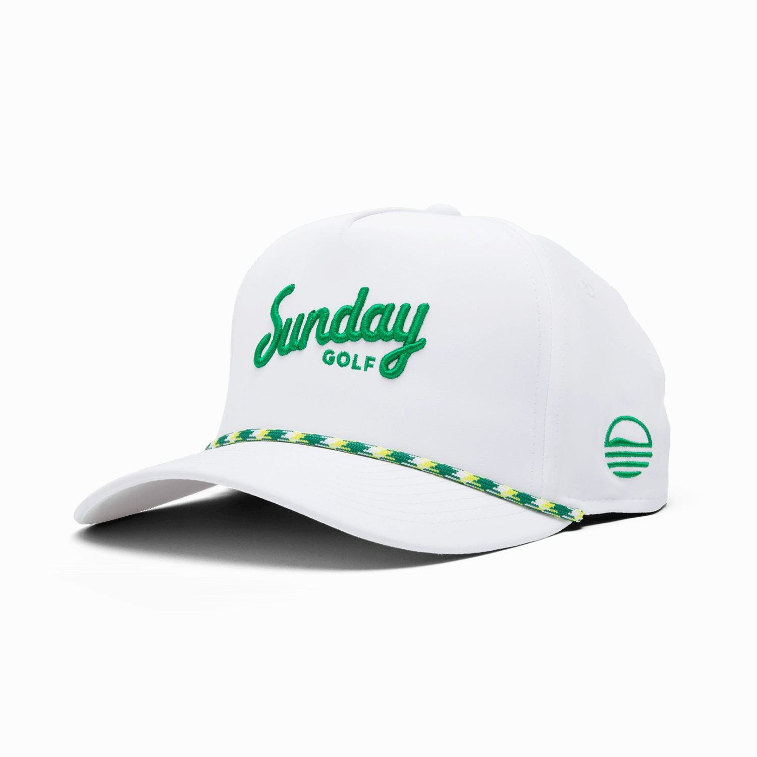 Sunday Golf Rope Hat | Green & Yellow