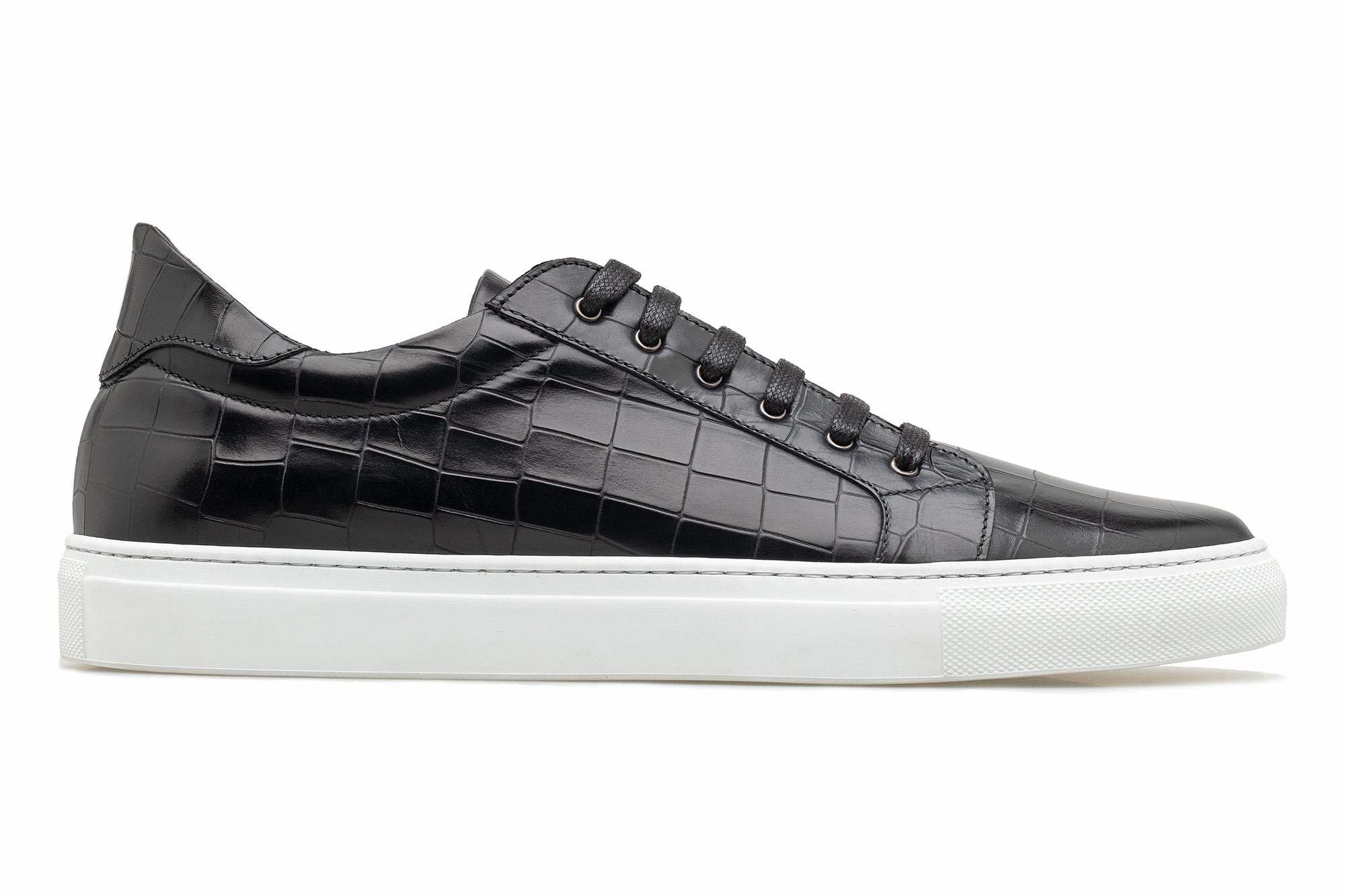 The Smith Low-Top Sneaker - Black Croc