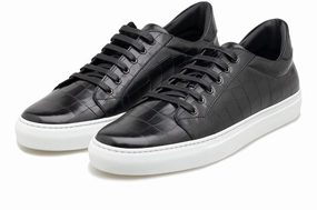 The Smith Low-Top Sneaker - Black Croc