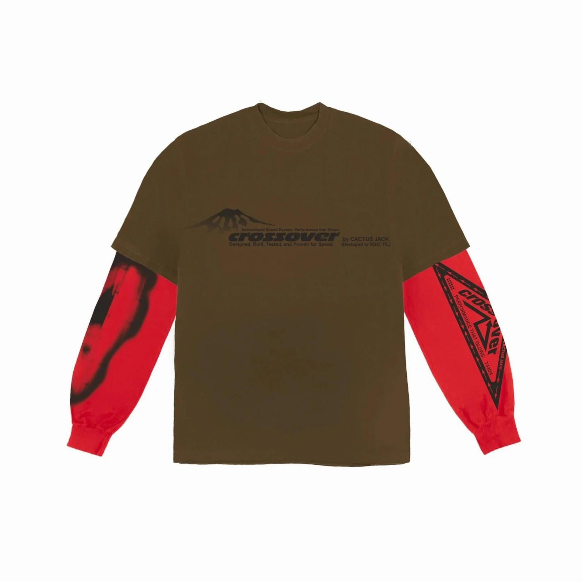 Travis Scott Cactus Jack Crossover Longsleeve T-shirt Brown