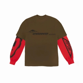 Travis Scott Cactus Jack Crossover Longsleeve T-shirt Brown