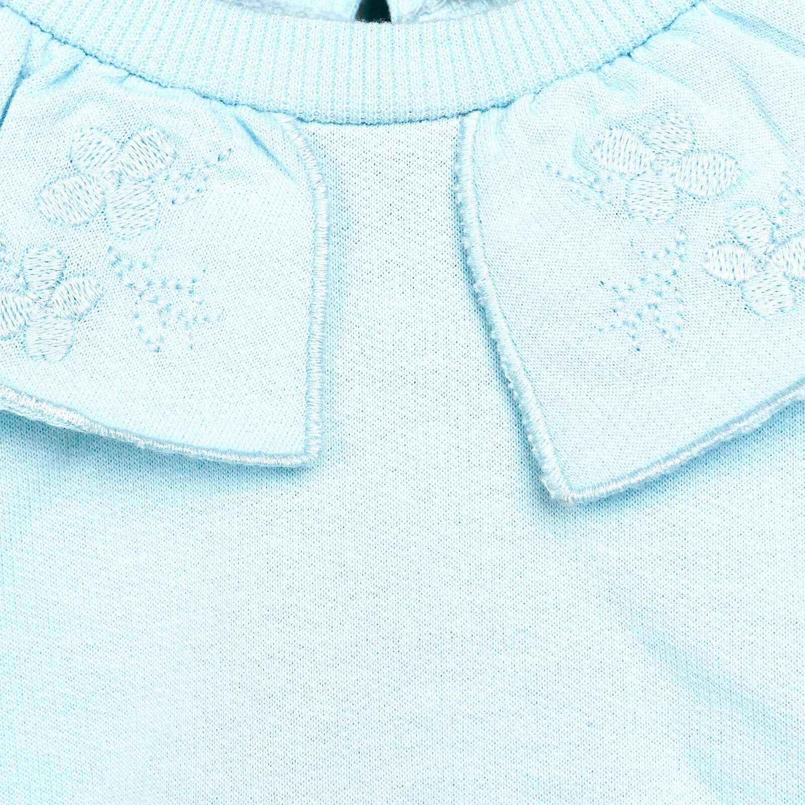 Tuffy Sweatshirt Collared - Footless Bottom - Light Blue
