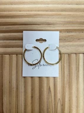 Twist Tex Hoop Earrings