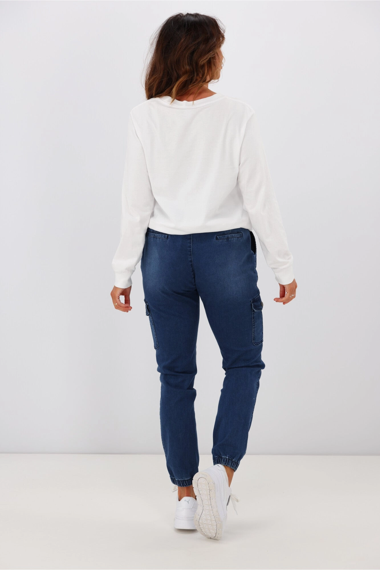 Wakee Denim Billie Cargo Jean Blue