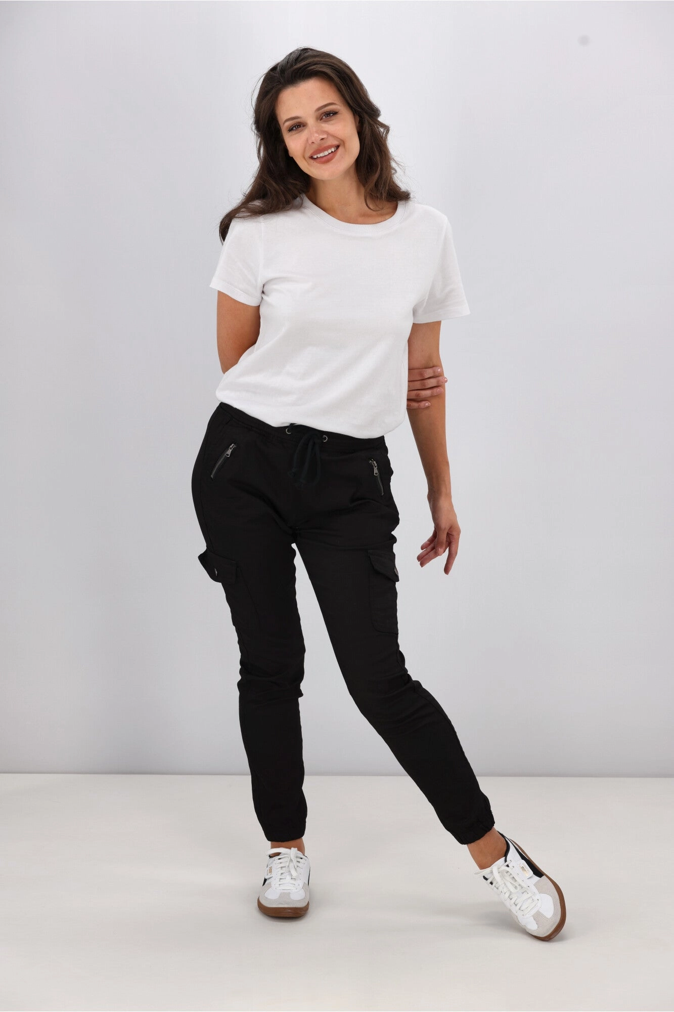 Wakee Denim Stevie Cargo Jean Black