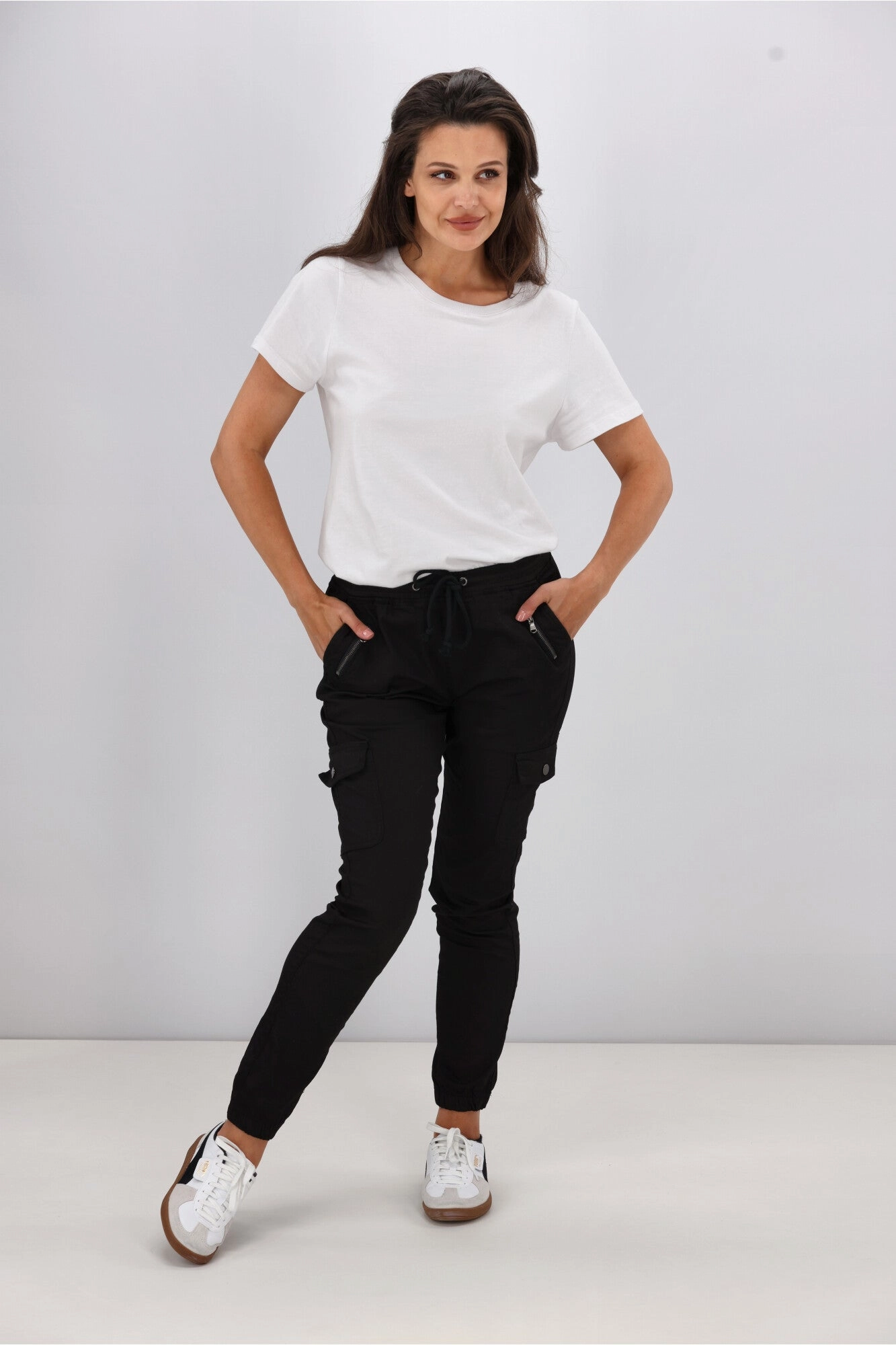 Wakee Denim Stevie Cargo Jean Black