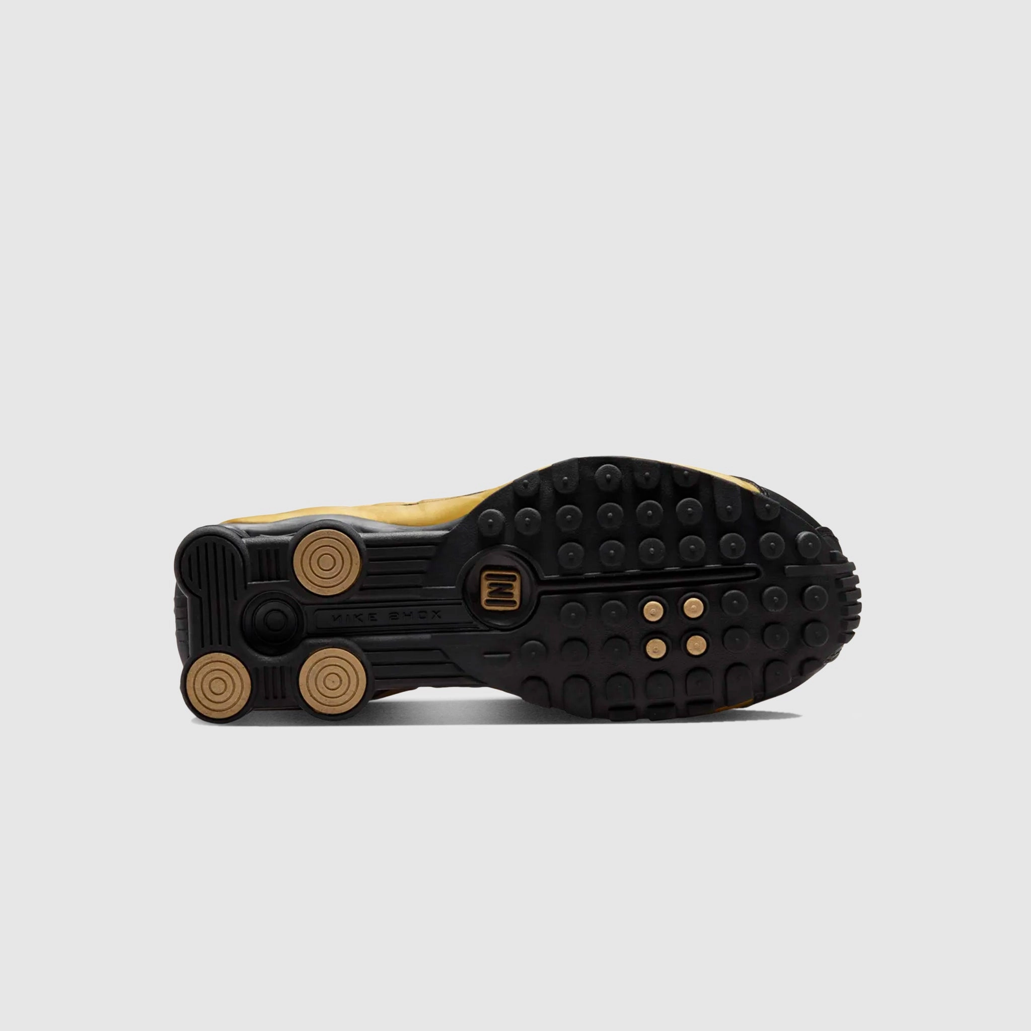 WMNS SHOX R4 METALLIC GOLD